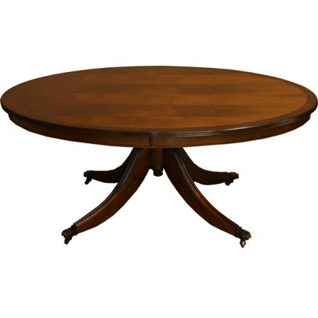 Ovaler Coffee Table "Clacton" 117 x 46 cm, in Mahagoni, Eibe u. mehr erhältlich