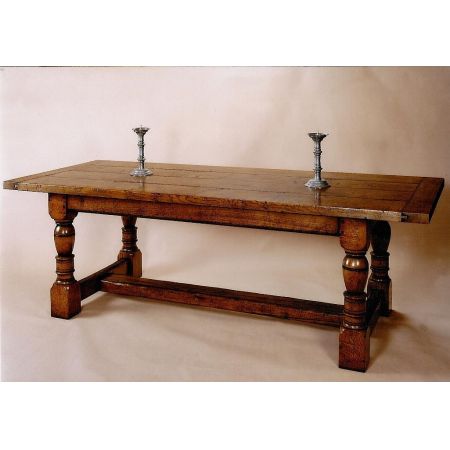 Oak Refectory Table 230 x 90 cm  Refektionstisch massive Eiche 