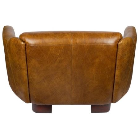 Retro Sofa Ledersofa Echtleder Vintage "Gentleman's Sofa Whisky"