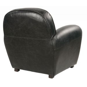 Französischer Clubsessel "Claude Schwarz" im Vintage Stil