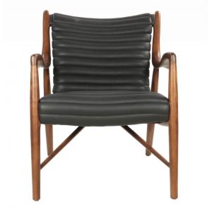 Attraktiver französischer Ledersessel Echtleder "Yellowstone"