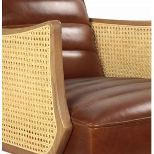 Attraktiver französischer Ledersessel Echtleder "Fauteuil"