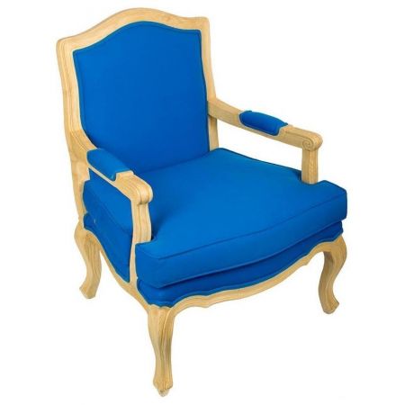 Komfortabler französischer Sessel klassischer Sessel Stoff "LXV"