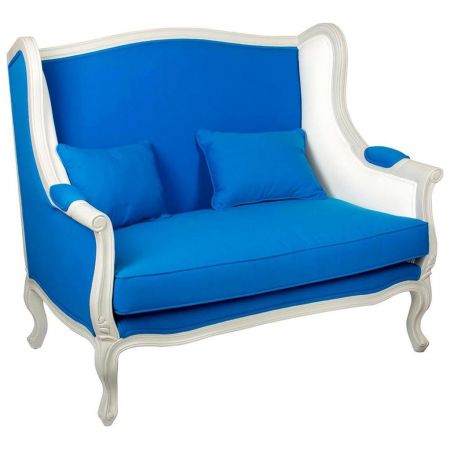 Klassisches Sofa Zweisitzer Eiche Holzbank "Sofa II LXV"