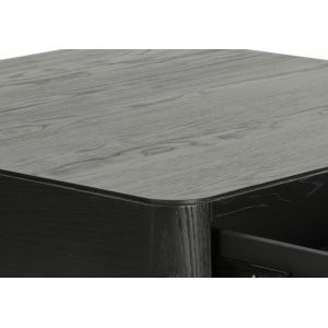 Industrie Sofatisch aus massivem Holz mit Schublade