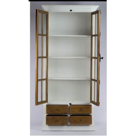 "Ada" Regal aus massivem Ulmenholz im Landhausstil