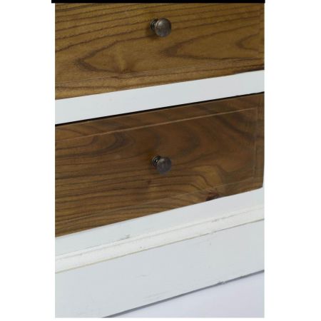 "Ada" Regal aus massivem Ulmenholz im Landhausstil