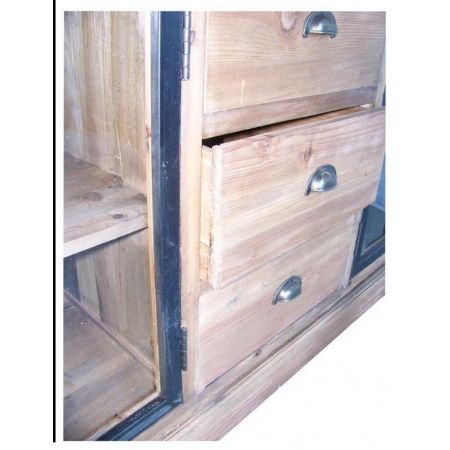 "Claude" Sideboard aus robustem Massivholz im Industrial Style