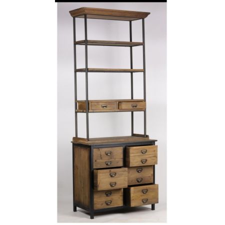 "Anne" Regal aus massivem Kiefernholz im Industial Style