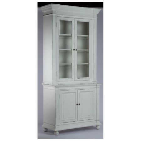 "Eleanor" Vitrine aus Massivholz im Landhausstil