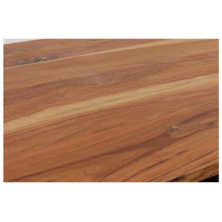 "Tillie" Büroschreibtisch aus Massivholz und einem robusten Metallrahmen im Industrial Style