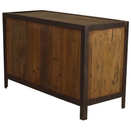 "Sophronia" Kommode aus Massivholz und einem robusten Metallrahmen im Industrial style