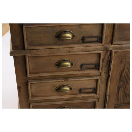 "Mabel" Sideboard aus Massivholz und robusten Metallelementen im Industrial Style