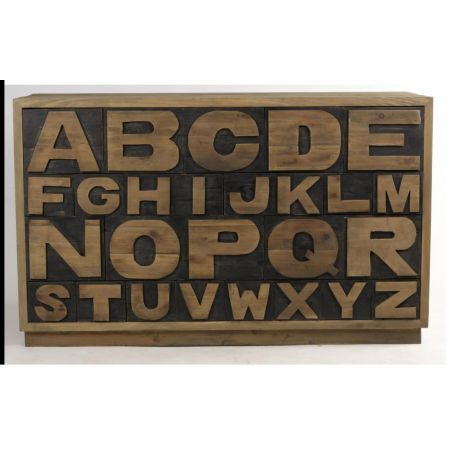 "Maida" Kommode mit robusten Massivholzelementen im Landhausstil