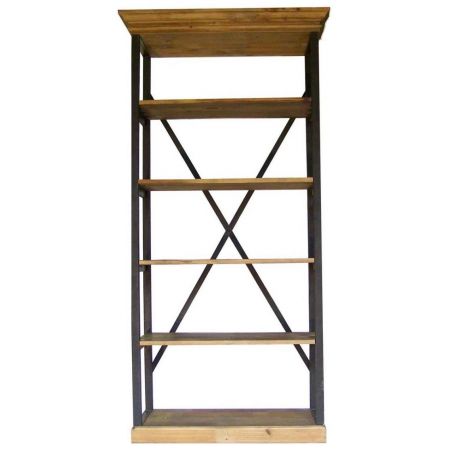 "Clarence" Regal mit Massivholzelementen im Industial Style