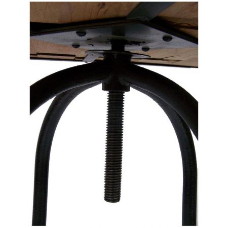 Industrial Style Bartisch, quadratische Tischplatte