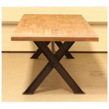 "Terry" Industrial Style Esstisch, extra groß, 300 cm Länge