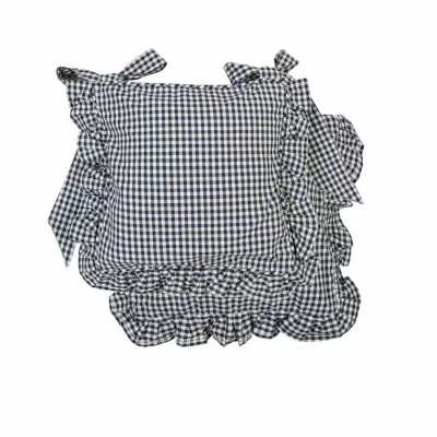 Clayre & Eef Stuhlkissen 40x40 blau