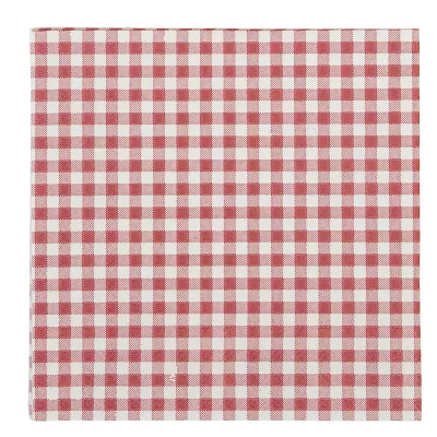 Clayre & Eef Just Check 20 Papierservietten Rot ca. 33 x 33 cm