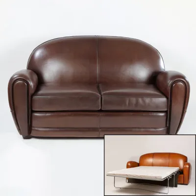 "Boston" Clubsofa Zweisitzer Chesterfield Schlafsofa
