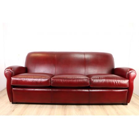 "Orlando" Clubsofa 3-Sitzer in Classic Rouge