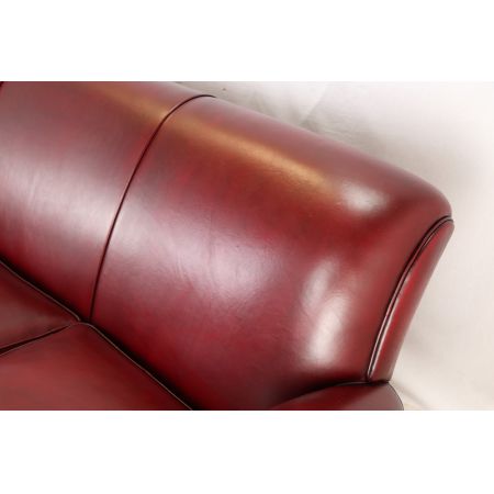 "Orlando" Clubsofa 3-Sitzer in Classic Rouge