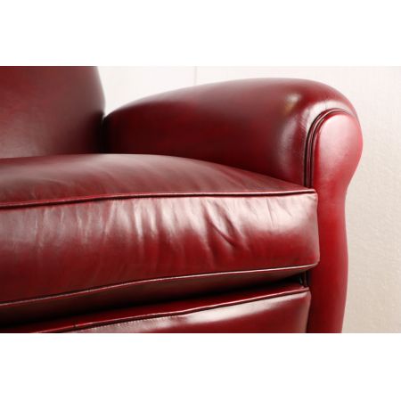 "Orlando" Clubsofa 3-Sitzer in Classic Rouge