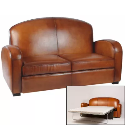 "Virginia" Clubsofa 2-Sitzer Chesterfield Schlafsofa