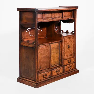 Antiker Japanischer Teeschrank – Cha Tansu aus dem 19. Jahrhunder