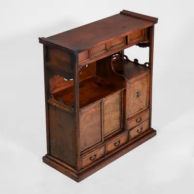 Antiker Japanischer Teeschrank – Cha Tansu aus dem 19. Jahrhunder