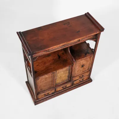 Antiker Japanischer Teeschrank – Cha Tansu aus dem 19. Jahrhunder