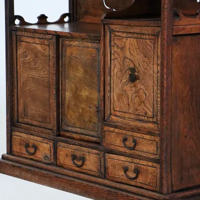 Antiker Japanischer Teeschrank – Cha Tansu aus dem 19. Jahrhunder