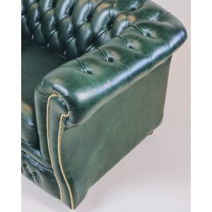 "Jaxon" original Chesterfield Sofa Echtleder 3-Sitzer englisches Ledersofa