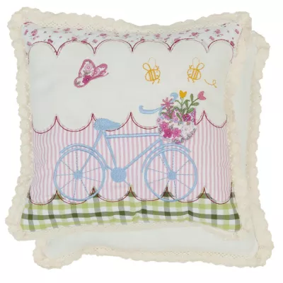 Clayre & Eef Zierkissen Fahrrad ca. 25 x 25 cm