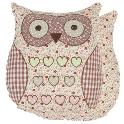 Clayre & Eef Kissen Eule ca. 39 x 35 cm