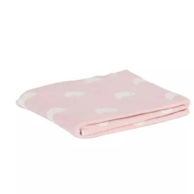 Clayre & Eef Gemütliche Decke rosa 80*100 cm