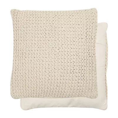 Clayre & Eef Kissenhülle Kissenbezug Kissen beige ca. 45 x 45 cm