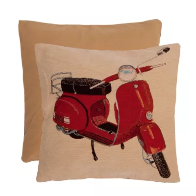 Clayre & Eef Kissenhülle Vespa rot ca. 40 x 40 cm