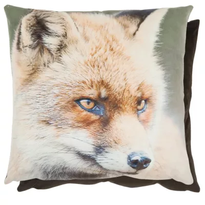Clayre & Eef Kissenhülle Fuchs braun ca. 45 x 45 cm