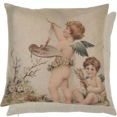Clayre & Eef Kissenhülle Engel ca. 45 x 45 cm