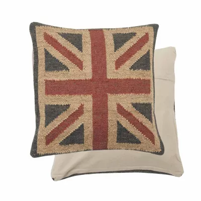 Clayre & Eef Kissenhülle England ca. 50 x 50 cm