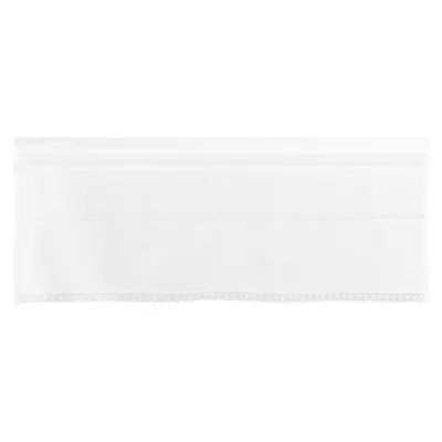 Clayre & Eef Scheiben Gardine Vorhang 40 x 100 cm weiß
