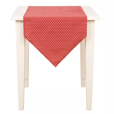 Clayre & Eef Tischläufer "Lovely Herz" 50*160 Rot