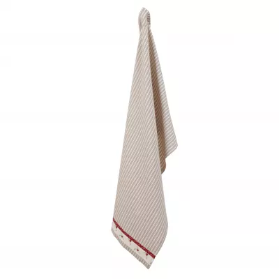Clayre & Eef Küchentuch La Petite Rose gestreift, in beige/weiß