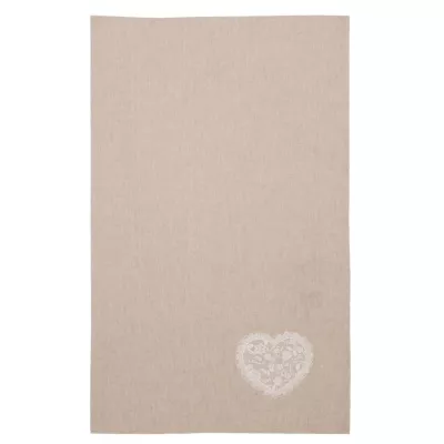 Clayre & Eef Küchentuch Handtuch Portland 50x85 Lace with Love