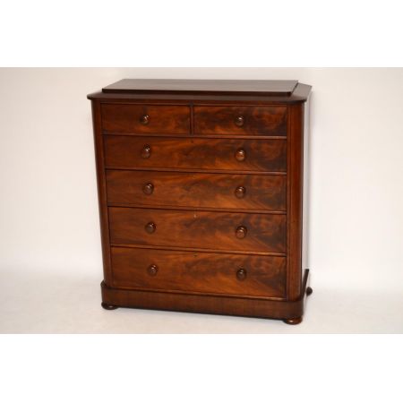 Großer Antiker William IV Mahogany Chest of Drawers