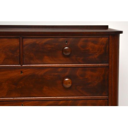 Großer Antiker William IV Mahogany Chest of Drawers