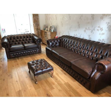 Chesterfield Sofa "Livingston" 3-Sitzer Original englisch