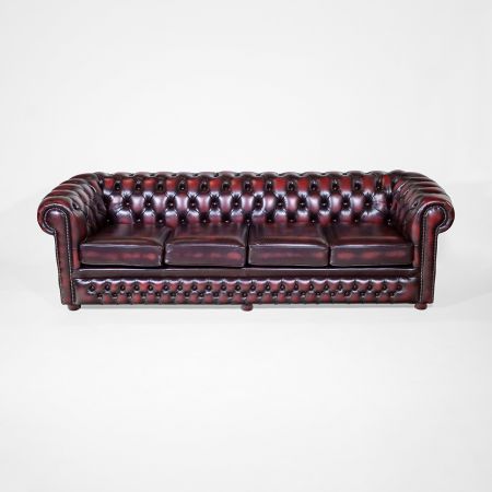 Chesterfield "London Classic" 4-Sitzer in Birch Antique Red