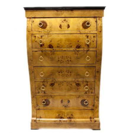 Morris Art déco Stil Kommode Adeline, in Nussbaum